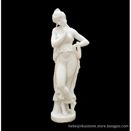 JK China Factory Wholesale Lady Marble Angel Sculpture